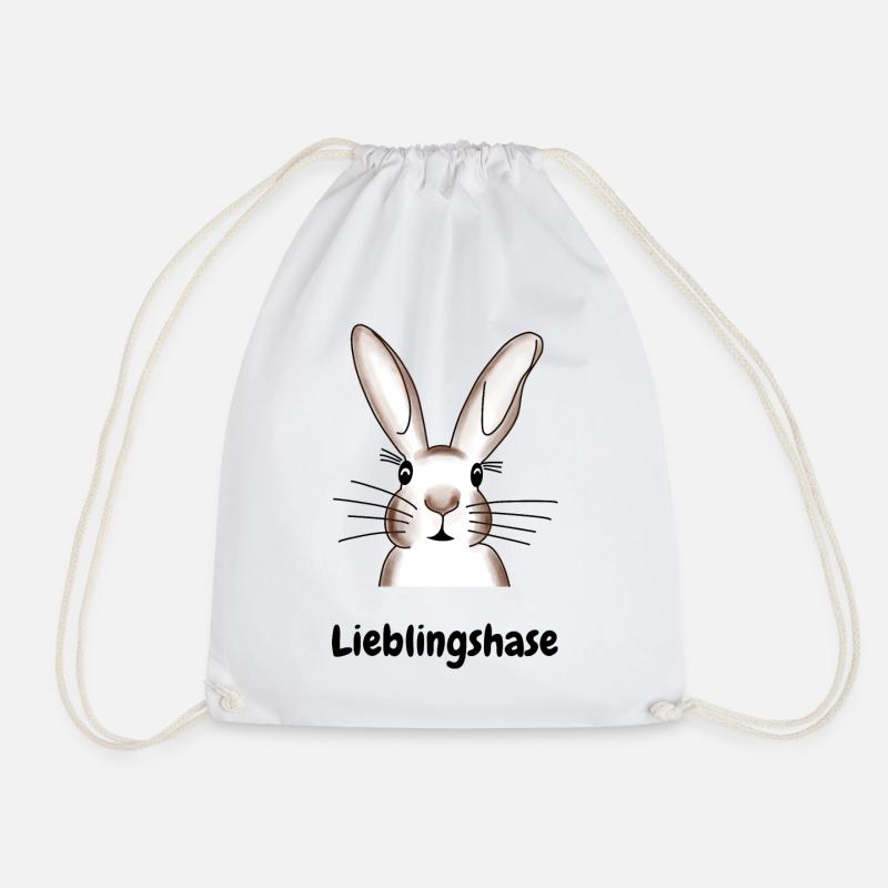 Lieblingshase verliebt Liebe Hase - Turnbeutel - Weiß
