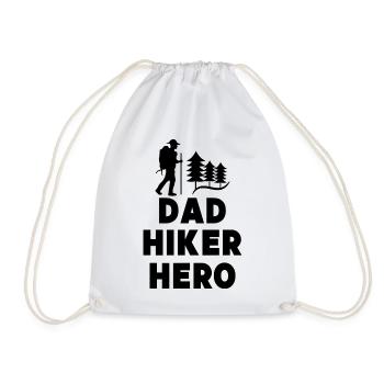 Mountain Hiking Hikers Mountain Peaks Hiking Statement - Drawstring Bag - white - Front