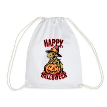 Dragons d’Halloween effrayants avec citrouille - Sac de sport léger - blanc - Devant