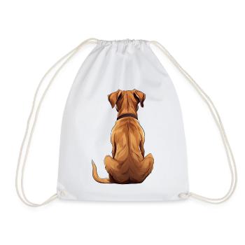 Rhodesian Ridgeback - Sac de sport léger - blanc - Devant