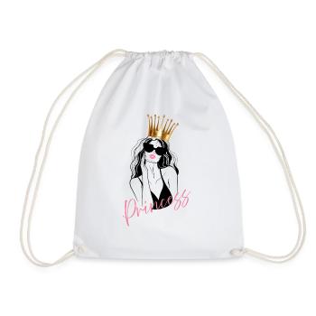 Princess Woman - Drawstring Bag - white - Front