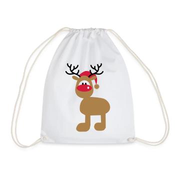 Christmas - Drawstring Bag - white - Front