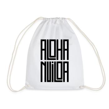 Aloha Nui Loa - Dicton hawaïen - Typographie - Sac de sport léger - blanc - Devant