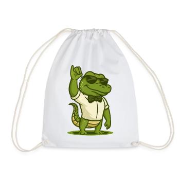 Salière Crocodile - Sac de sport léger - blanc - Devant
