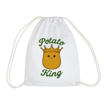 Kartoffel Kartoffelkönig Kawaii - Turnbeutel - Weiß - Vorne