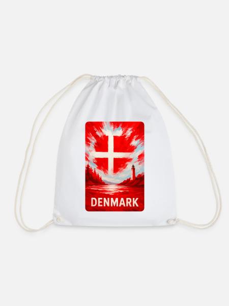 Dänemark Legende – Kraft des Nordens - Turnbeutel - Weiß