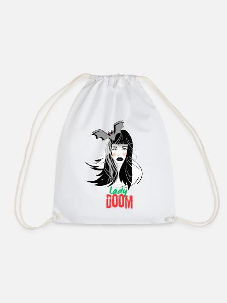 Lady Doom - Drawstring Bag - white