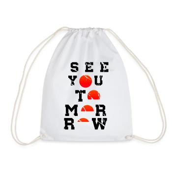 See You Tomorrow Inspiration Art Japon - Sac de sport léger - blanc - Devant