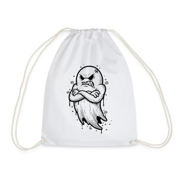 Fantôme d’Halloween - Sac de sport léger - blanc - Devant