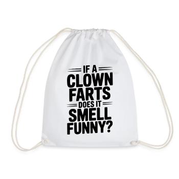 Si un clown pète, ça sent drôle ? - Sac de sport léger - blanc - Devant