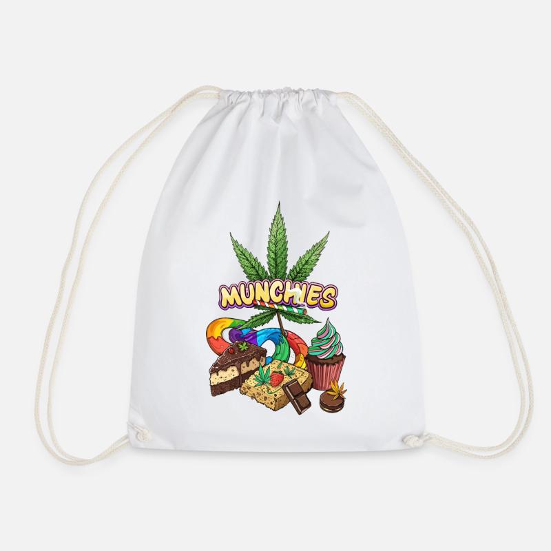 Munchies - Drawstring Bag - white