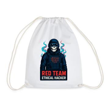 Cyber-Red-Team ethischer Hacker - Turnbeutel - Weiß - Vorne