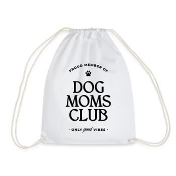 Dog Moms Club - Turnbeutel - Weiß - Vorne