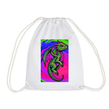 dragon - Sac de sport léger - blanc - Devant