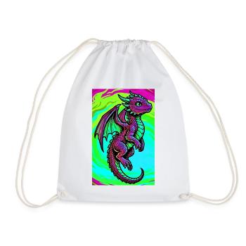 dragon - Sac de sport léger - blanc - Devant