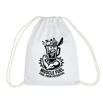 Énergie musculaire pour la forme physique - Sac de sport léger - blanc - Devant