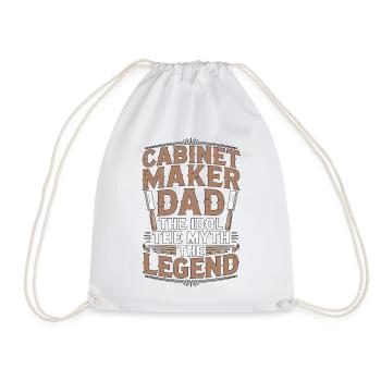 Ébéniste Papa L’idole Le Mythe Le Menuisier - Sac de sport léger - blanc - Devant
