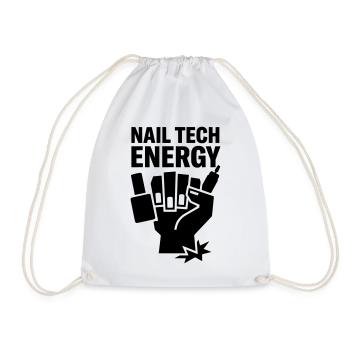 Nagel Nail Tech Design Energy - Drawstring Bag - white - Front