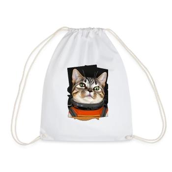 Weltraum Katze 3 - Turnbeutel - Weiß - Vorne