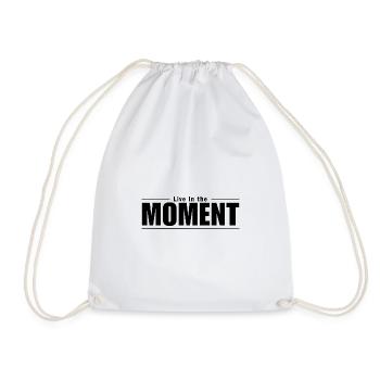 Vivez l’instant présent - Sac de sport léger - blanc - Devant