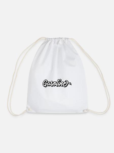 Gasoline - Drawstring Bag - white