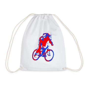 montagne vélo vélo VTT cycliste vélo - Sac de sport léger - blanc - Devant
