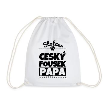 Ceský Fousek lustig Herrchen Hund - Turnbeutel - Weiß - Vorne