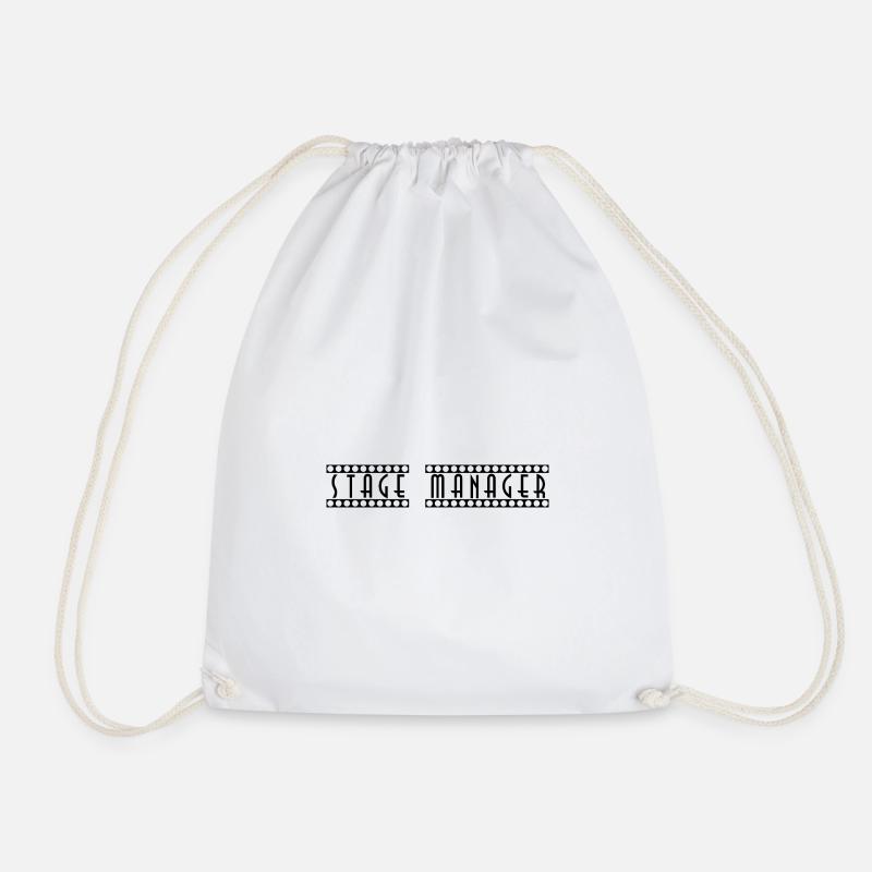 Stage_Manager - Drawstring Bag - white