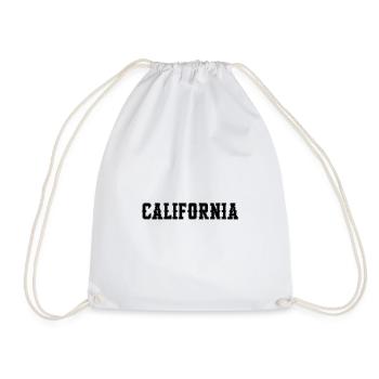 California - Drawstring Bag - white - Front
