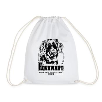 HOVAWART coolest people dogs saying Wilsigns - Drawstring Bag - white - Front