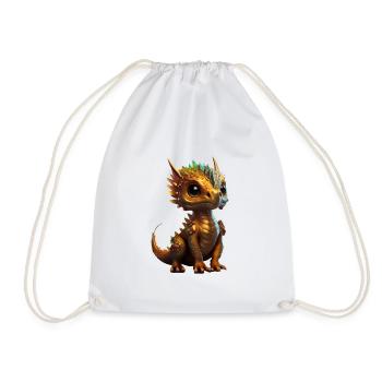 Petit dragon mignon 12 - Sac de sport léger - blanc - Devant