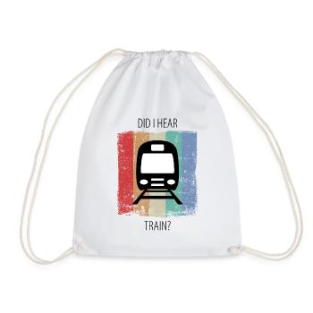 Train Railway Railroad Worker Trains Train Driver - Drawstring Bag - white - Front