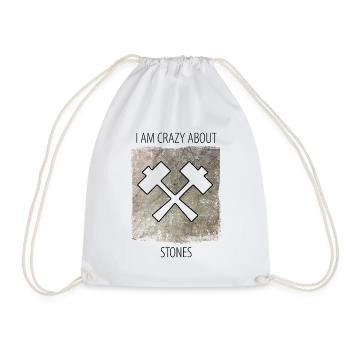 Stonemason Stone Sculptor Saying - Drawstring Bag - white - Front