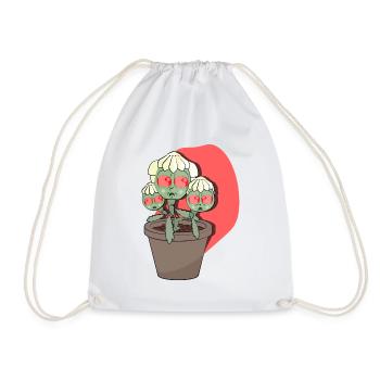 WEEDS - Drawstring Bag - white - Front
