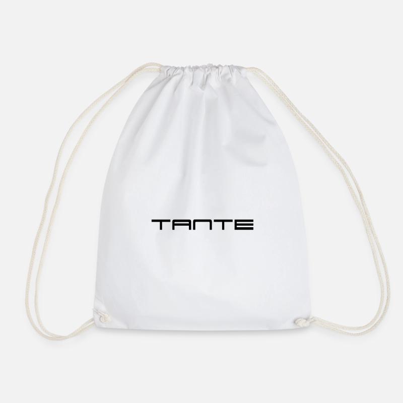 Aunt - Drawstring Bag - white