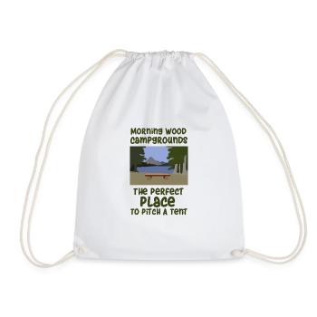 Camping slogan camping - Sac de sport léger - blanc - Devant