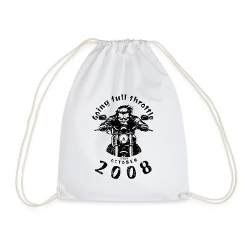 16. Geburtstag : à fond depuis 10/2008 - Sac de sport léger - blanc - Devant