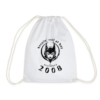 16. Geburtstag Keepin evil at bay since 12/2008 - Drawstring Bag - white - Front
