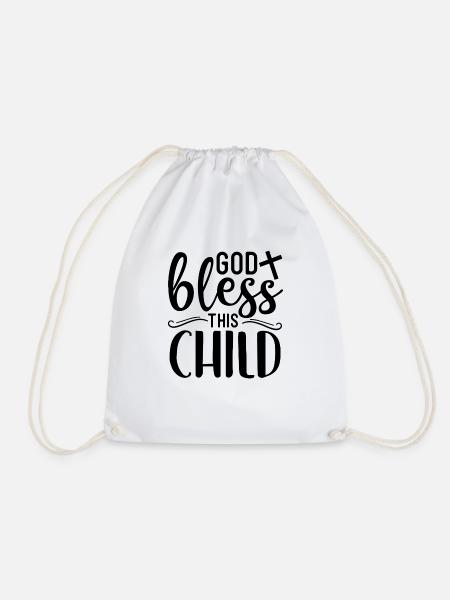 God bless this child - Turnbeutel - Weiß