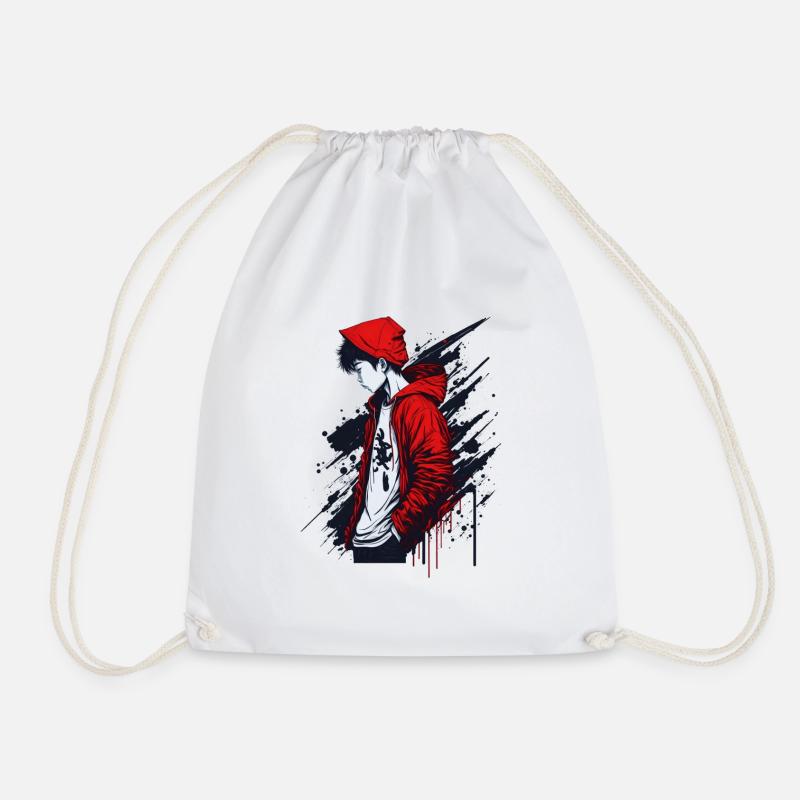Young Street Style - Drawstring Bag - white