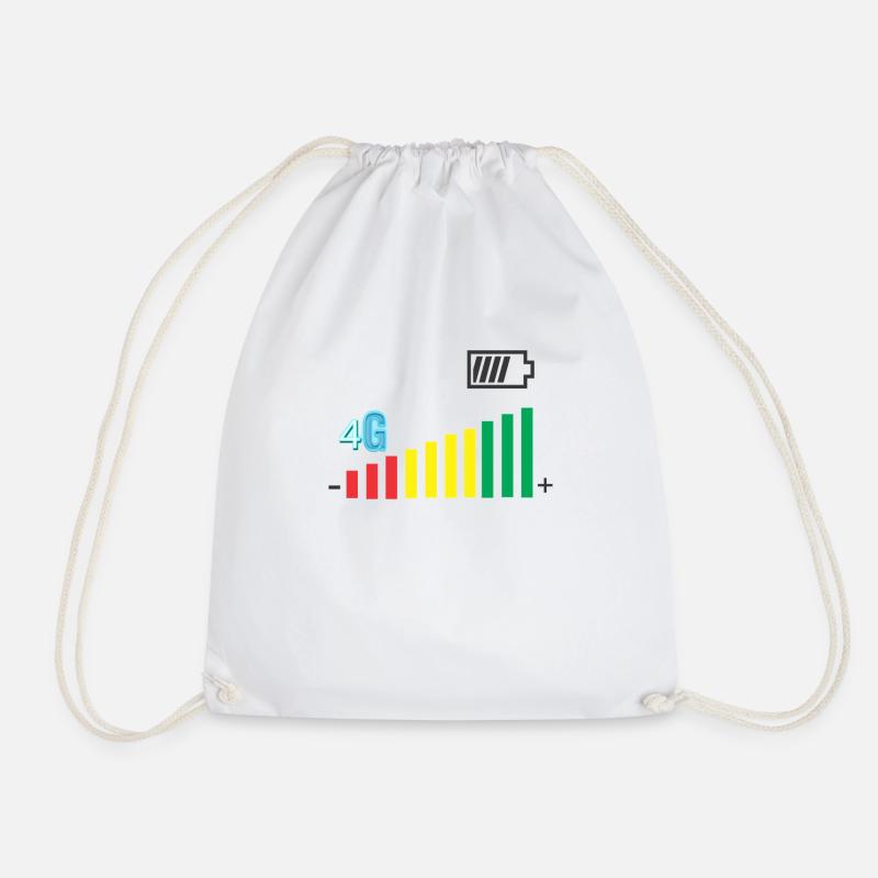 Coverage level - Drawstring Bag - white