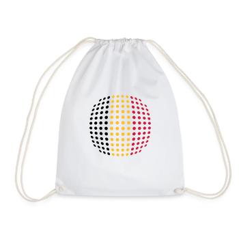 Belgian Flag - Drawstring Bag - white - Front