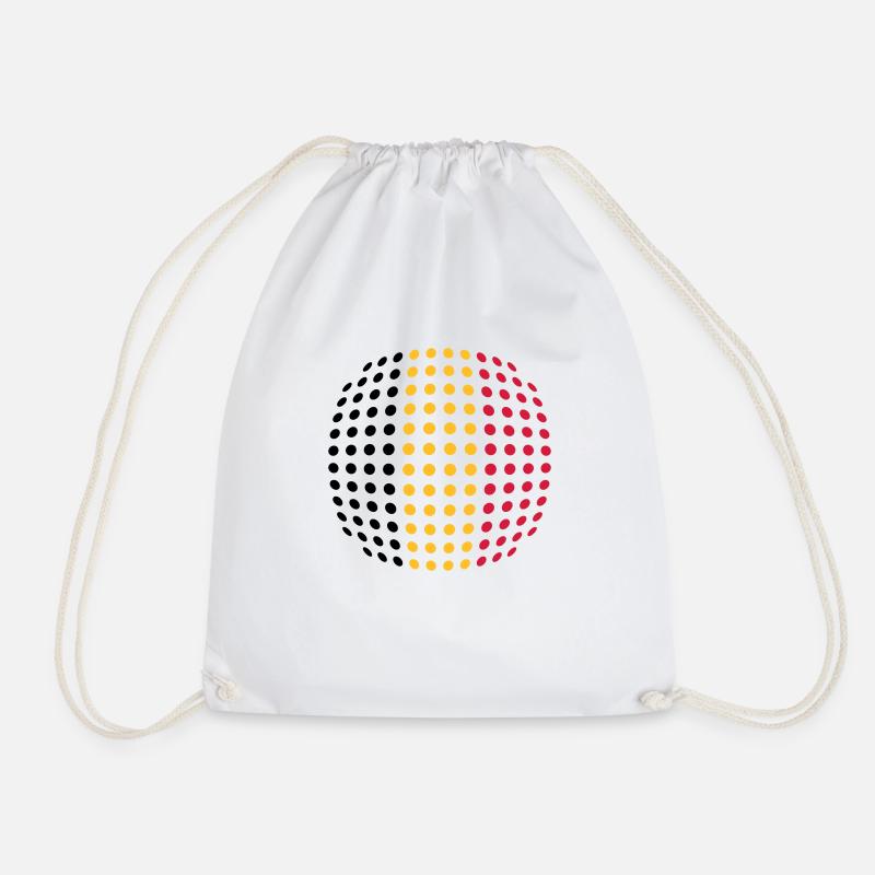 Belgium flag (Dotted) - Turnbeutel - Weiß