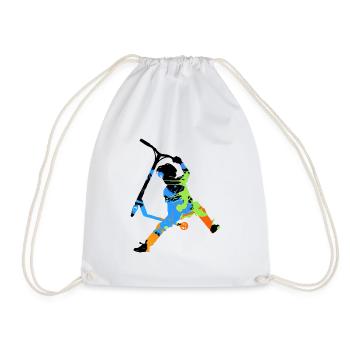 trottinette freestyle - Sac de sport léger - blanc - Devant