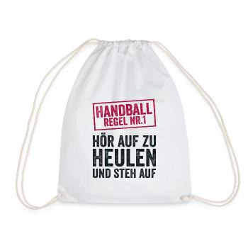 Handball TShirt Handballer Team Sport Geschenk - Turnbeutel - Weiß - Vorne