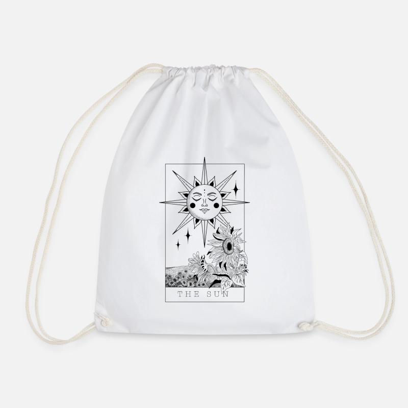 MAGIC | Tarot card The Sun - Drawstring Bag - white