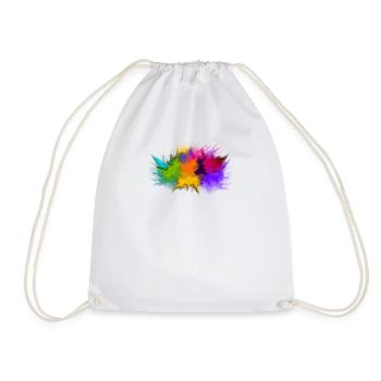 Colour cloud - Drawstring Bag - white - Front