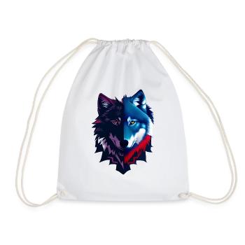 Wolf - Turnbeutel - Weiß - Vorne