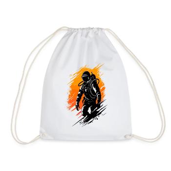Plongeur, instructeur de plongée sous-marine, école de plongée - Sac de sport léger - blanc - Devant