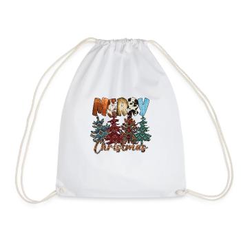 Weihnachten Santa Claus Merry Christmas - Drawstring Bag - white - Front